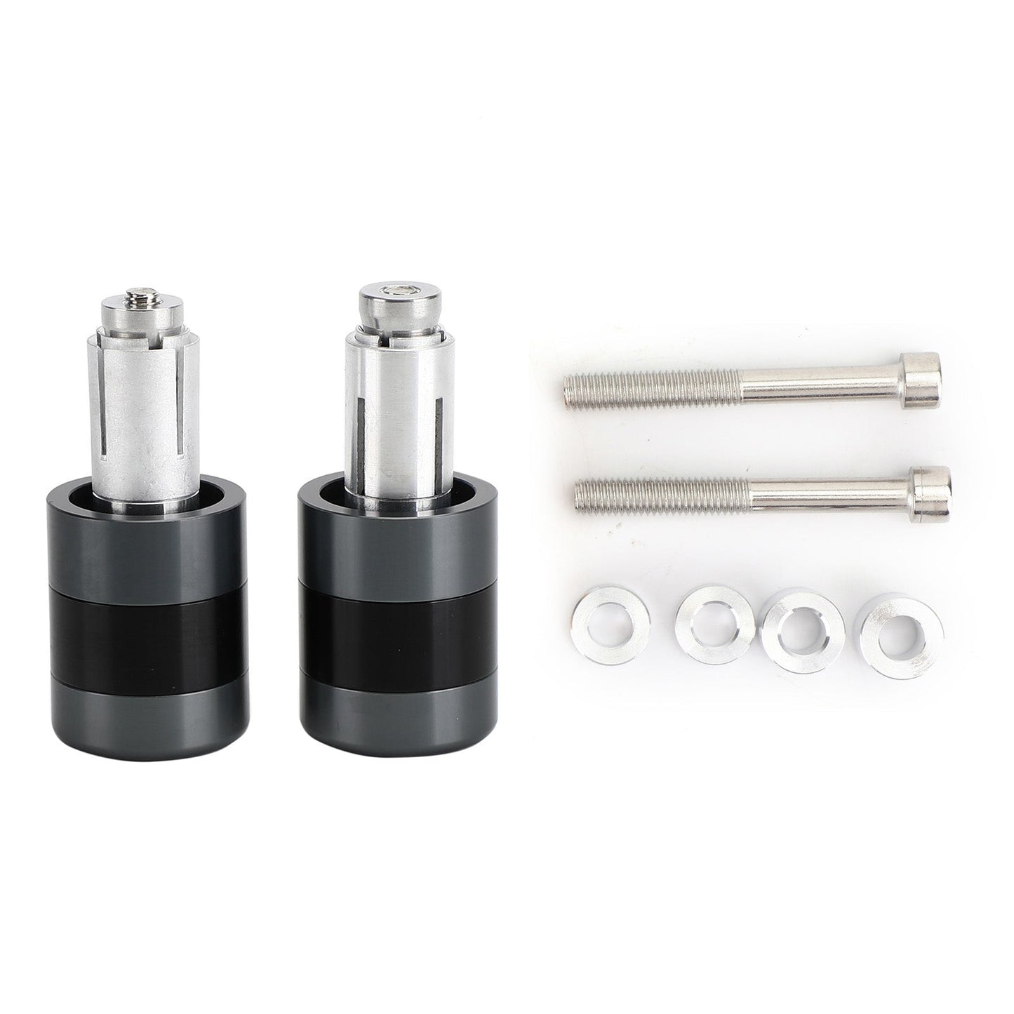 CNC Heavy Weight 7/8" 22mm Handle Bar Ends Vibration Reducing Sliders Set Black