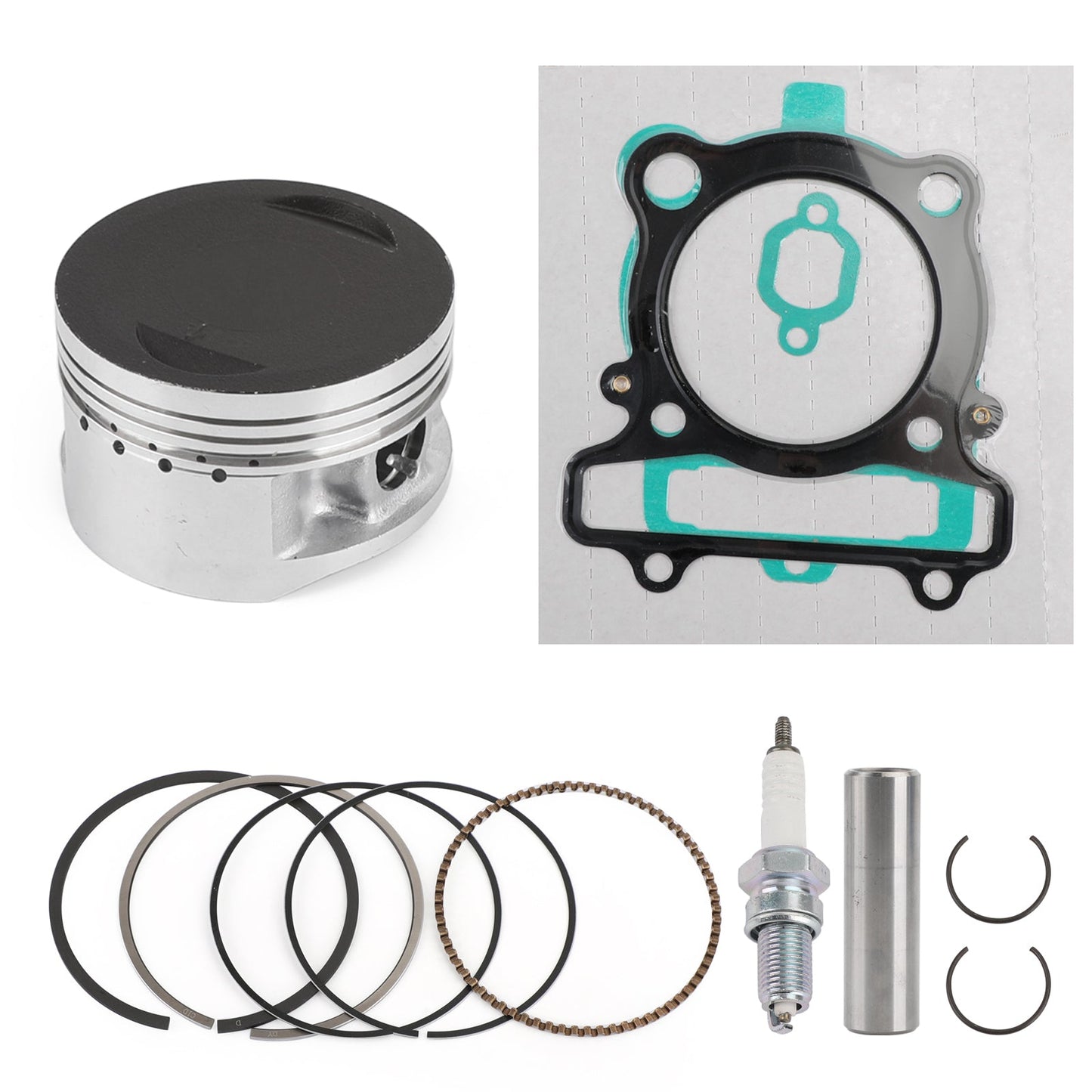 Piston Rings Gasket Spark Plug Kit Set For Yamaha Warrior 350 YFM 350 X 1987-2004