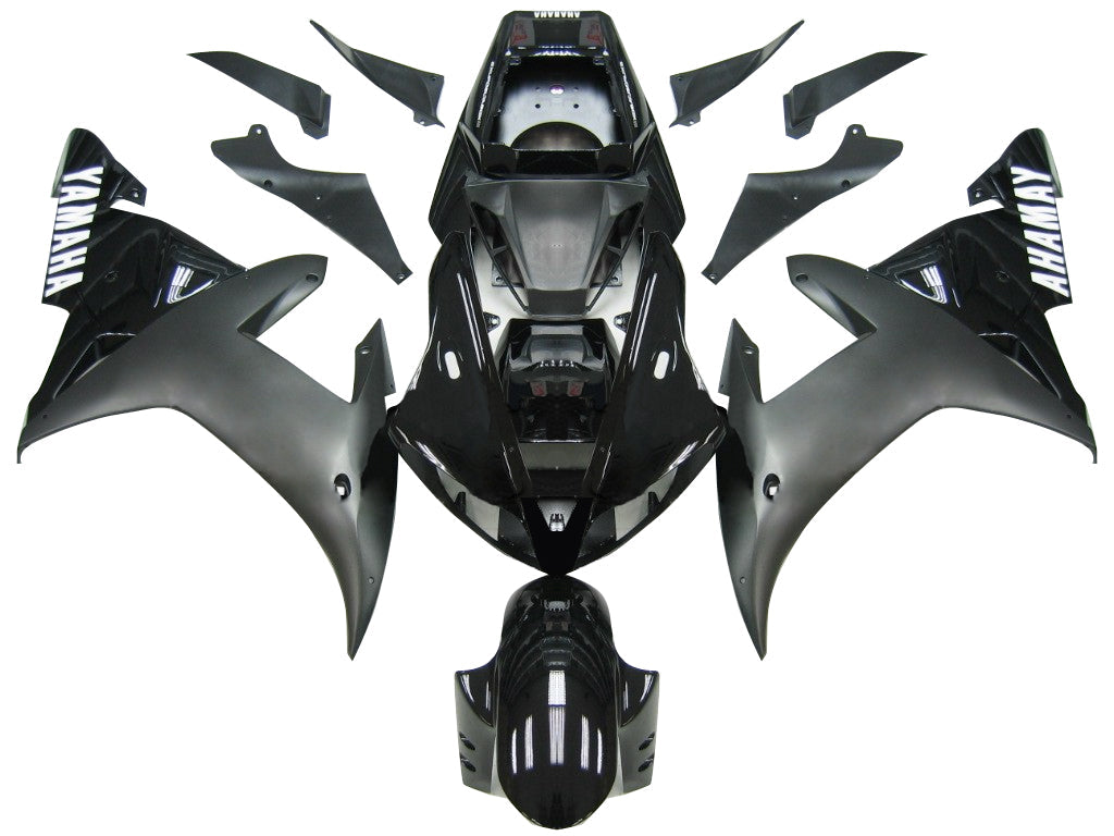 2002-2003 Yamaha YZF-R1 Black R1 Racing Amotopart Fairings Customs Fairing