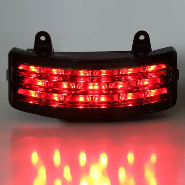 Tri-Bar Rear Fender LED Brake Taillight+Turn Signal Lamp For FLHX Touring