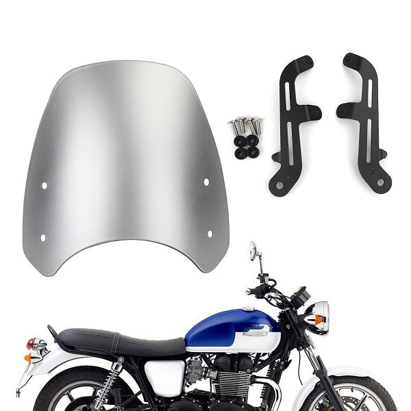 Windshield For Triumph Bonneville T100 T120 Thruxton 900 BLK