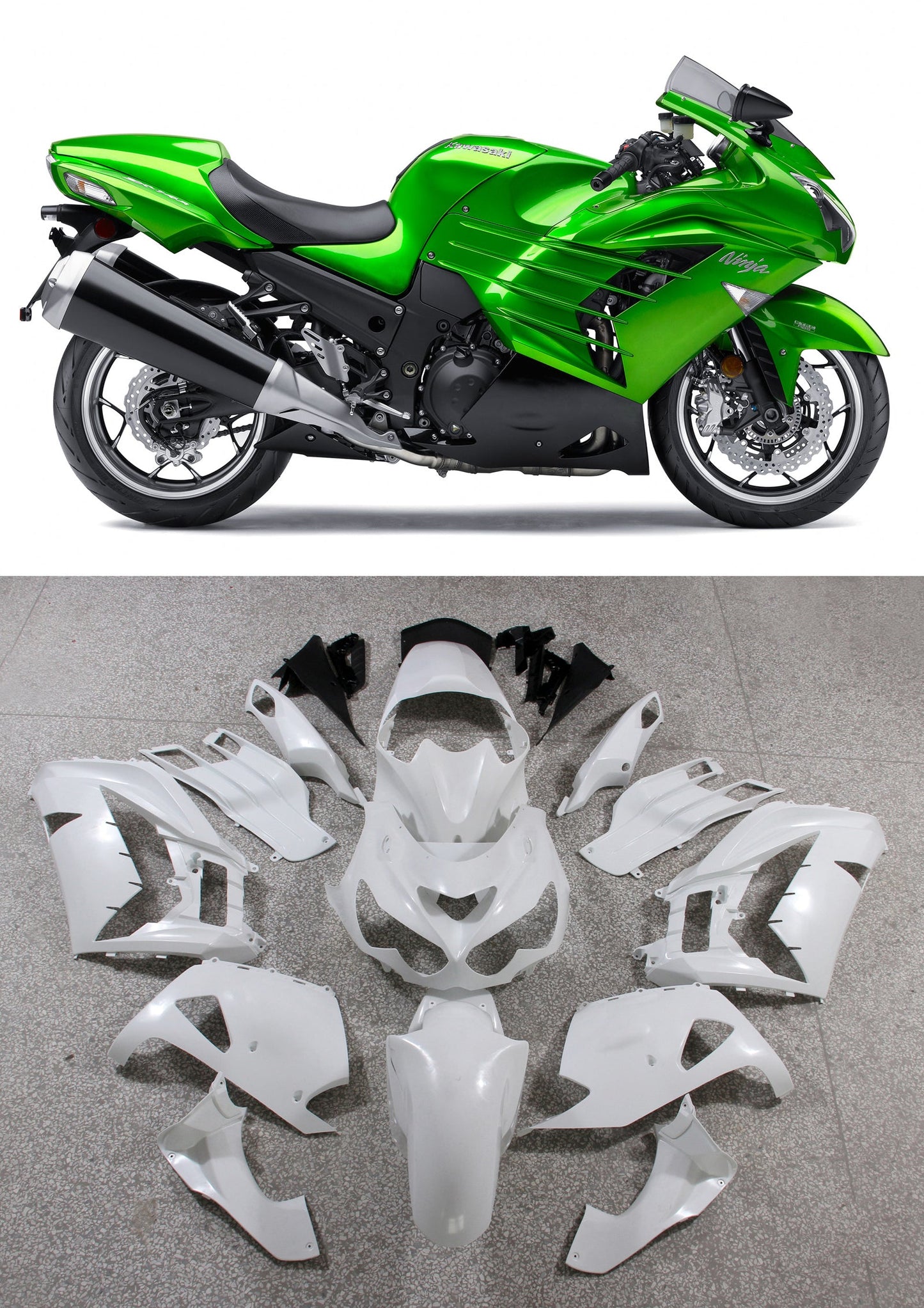 2008-2012 Kawasaki EX250 Ninja250R Injection Fairing Kit Bodywork Plastic ABS #5