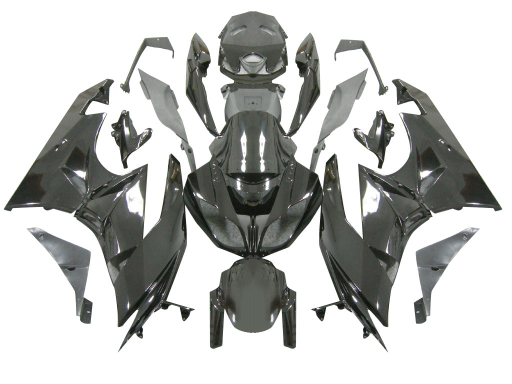 2009-2012 Kawasaki ZX6R ZX636 Amotopart Fairings Green White Black Ninja Racing Customs Fairing