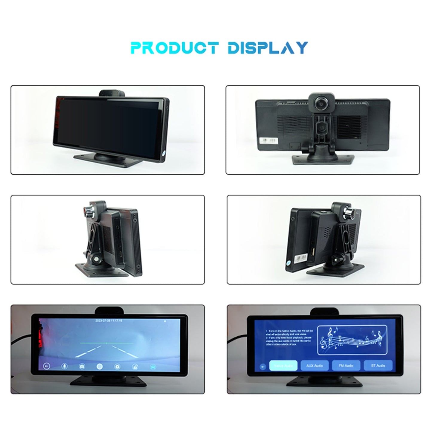 10.26 Inch Smart Screen DVR NTSC Format Monitor for RV Truck Bus + Backup Camera
