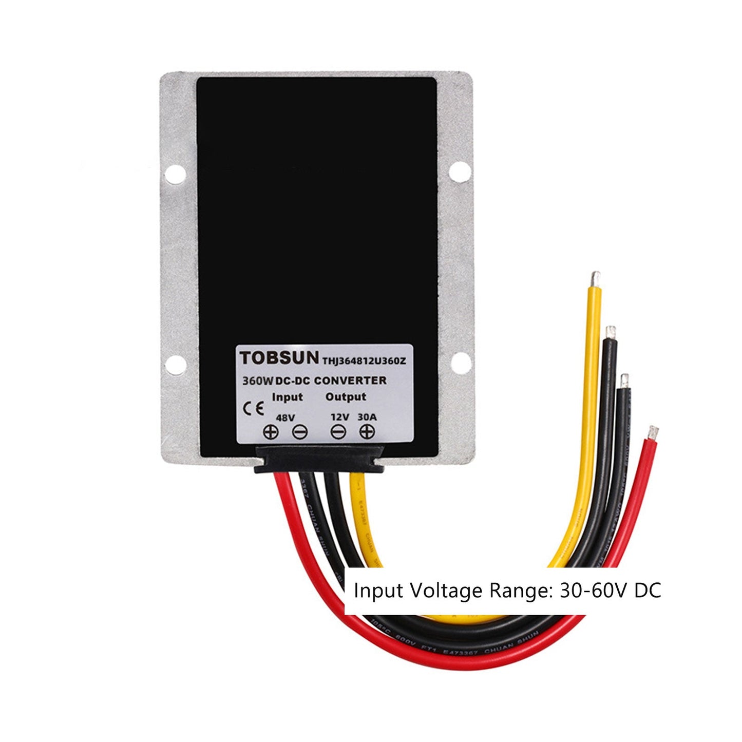48V to 12V 30A 360W Step Down DC/DC WaterProof Power Converter Regulator