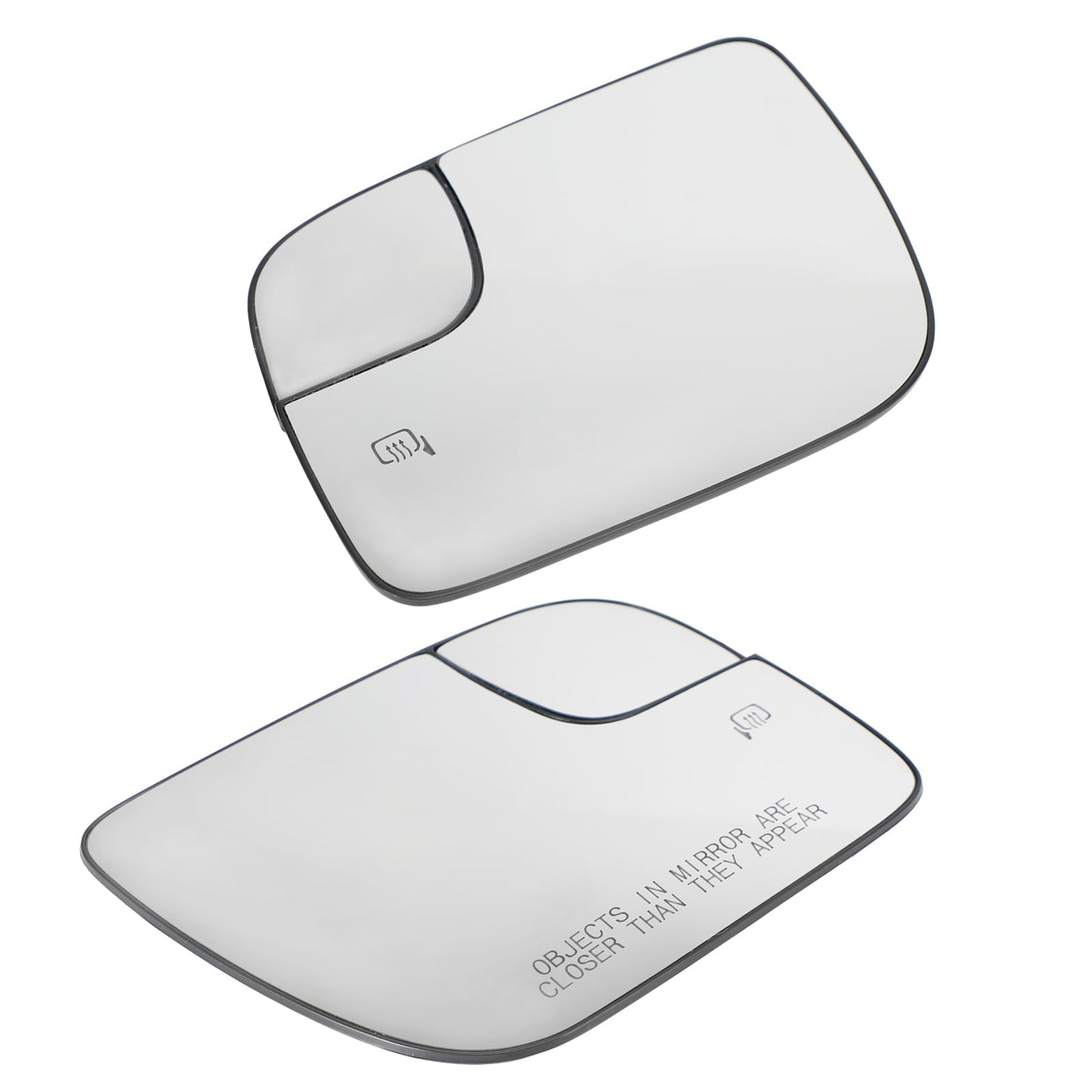 2 × Mirror Glass Heated Convex Spotter for Ford Explorer 2011-2018