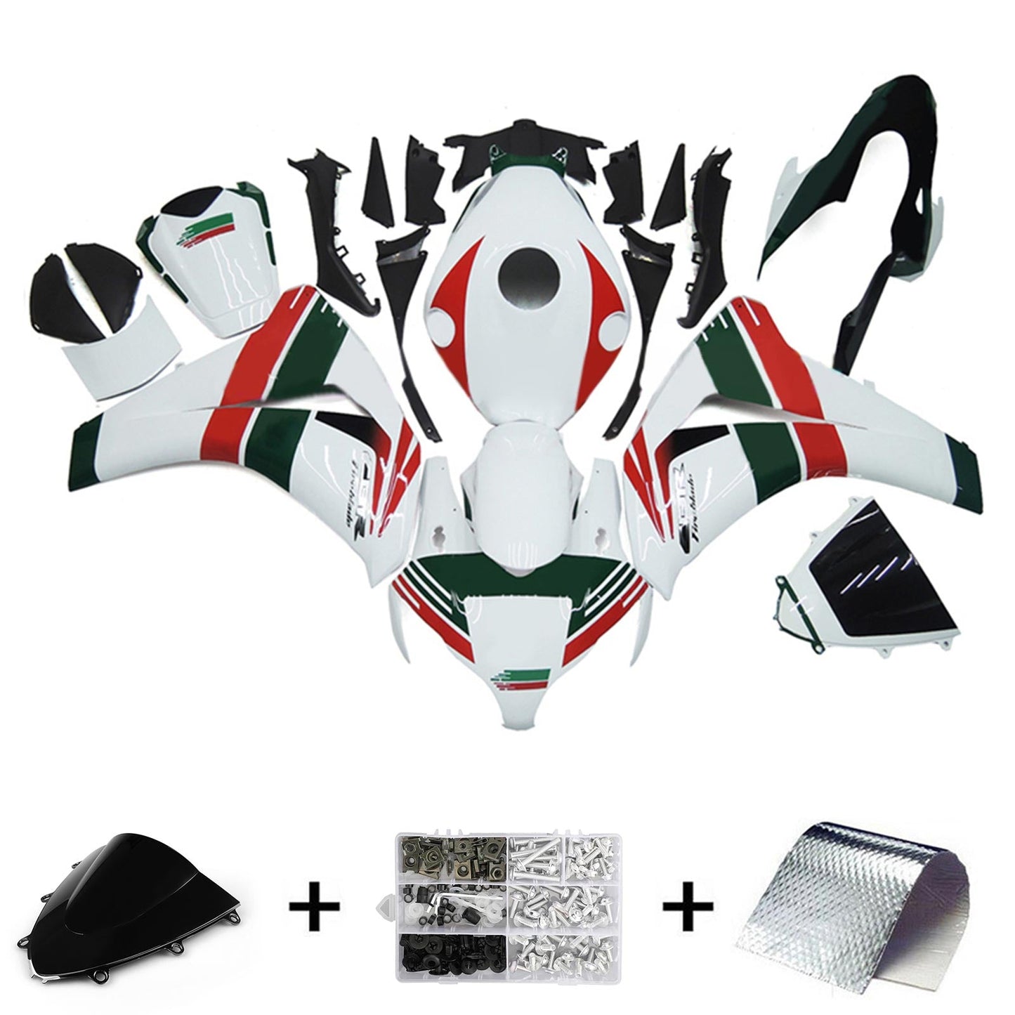 2008-2011 Honda CBR1000RR Injection Fairing Kit Bodywork Plastic ABS#186