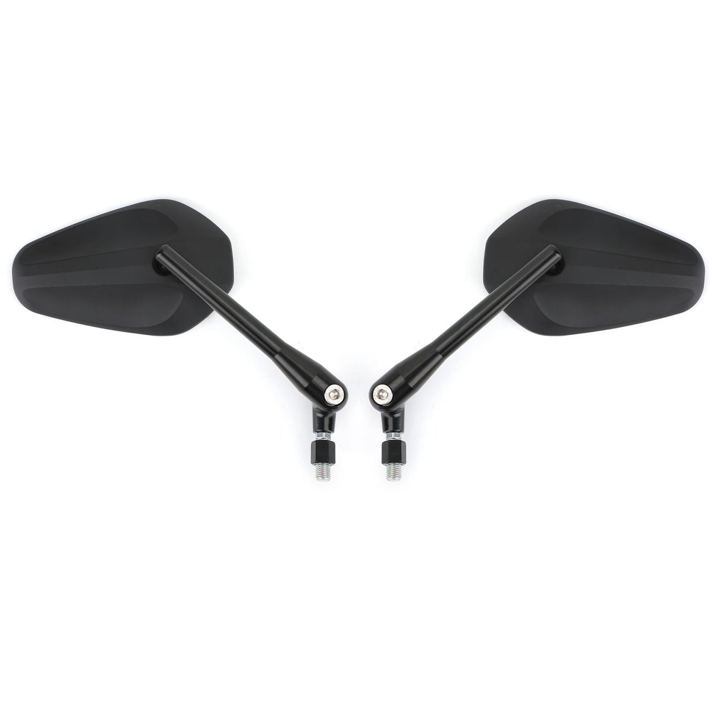 Pair M10 Rearview Mirror for Motorcycle Custom Cruiser Cafe Racer UNIVERSAL