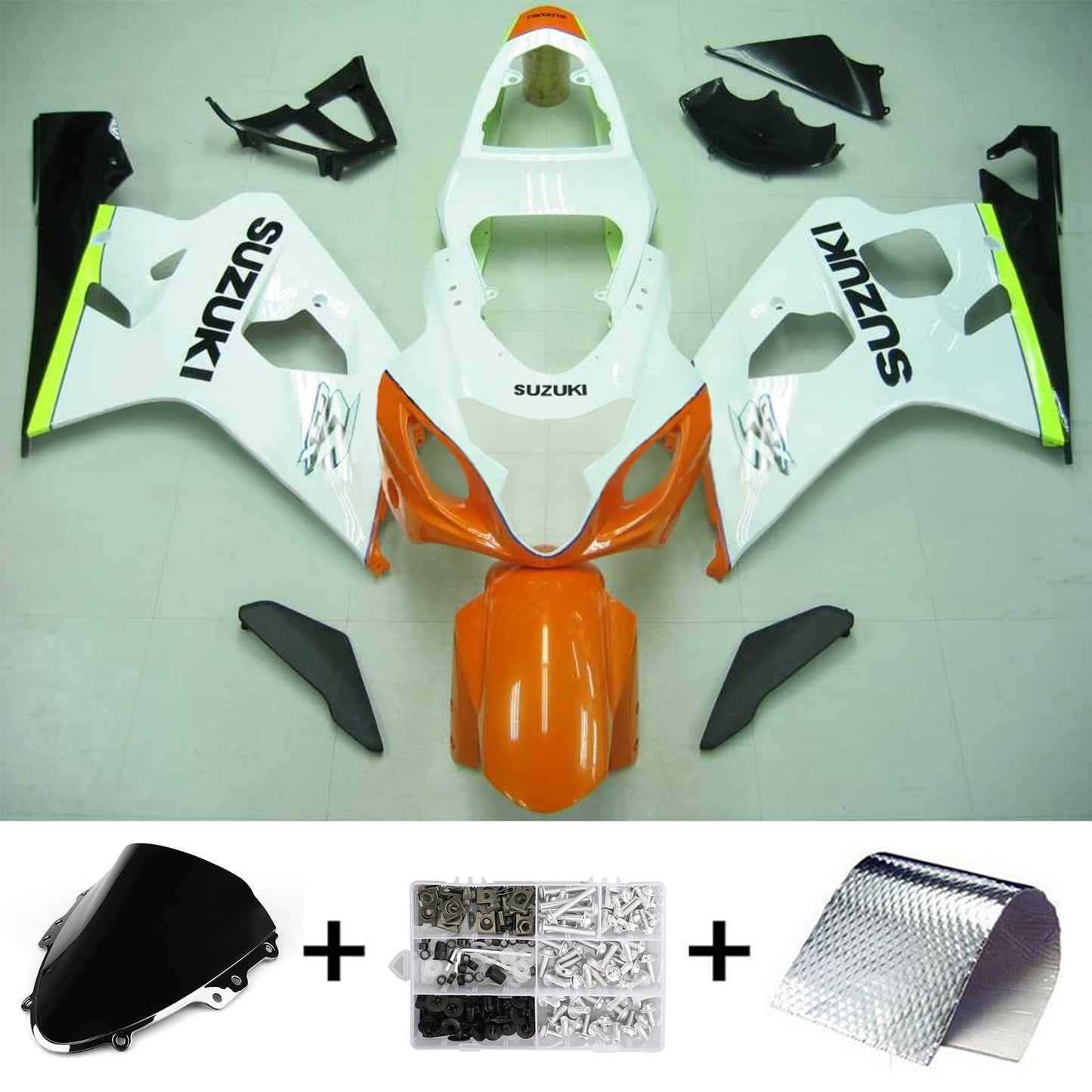 2004-2005 Suzuki GSXR 600/750 K4 Injection Fairing Kit Bodywork Plastic ABS #101 Amotopart