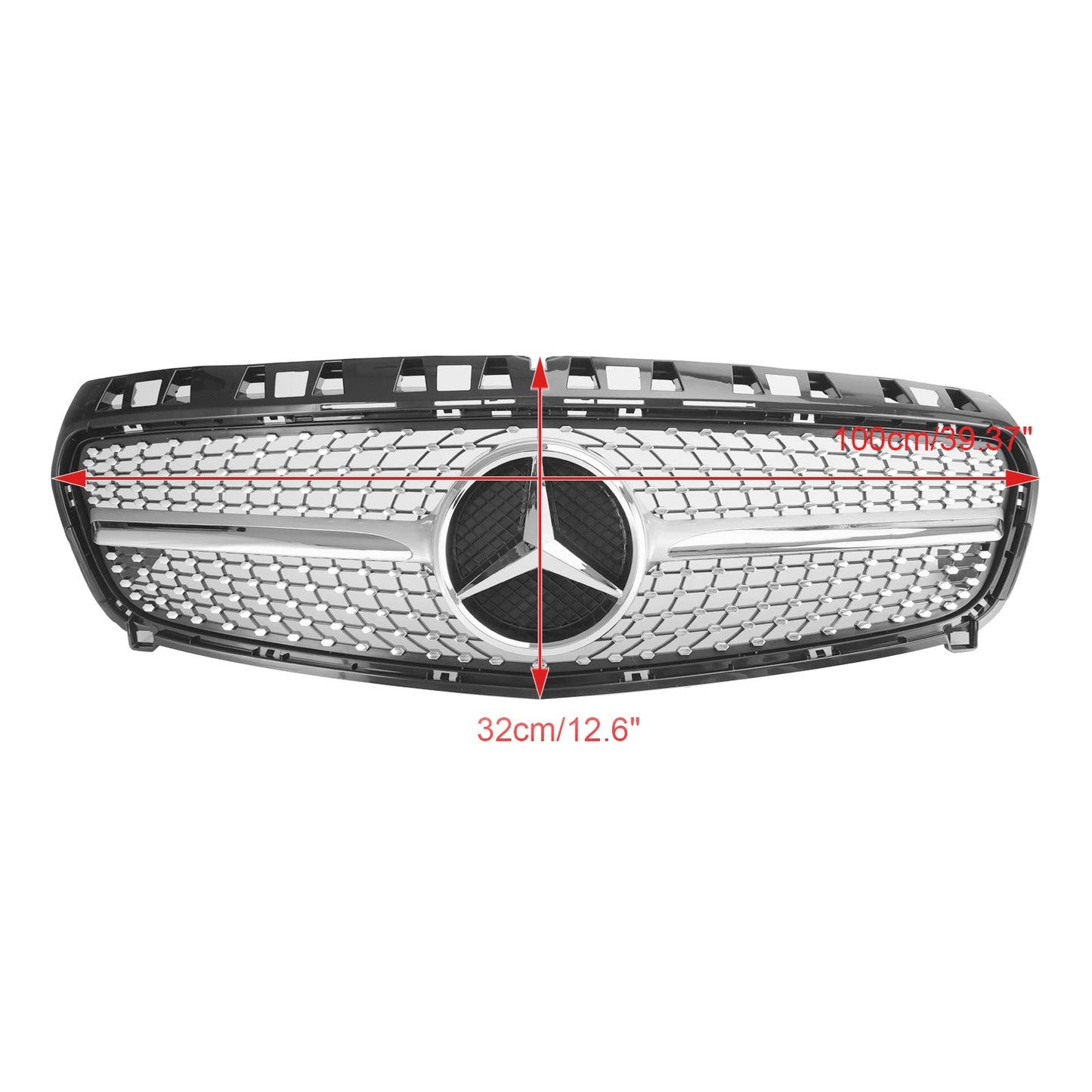 2013-2015 Mercedes Benz Grill A CLASS W176 Car Front Bumper Grille Grill Black/Chrome