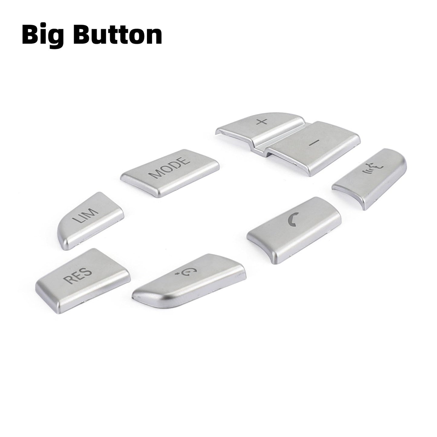 7x Steering Wheel Button Trim Cover Fit For BMW X3 F25鎷㈢瘬11-17鎷㈡紡X4 F26鎷㈢瘬14-17鎷㈡紡B