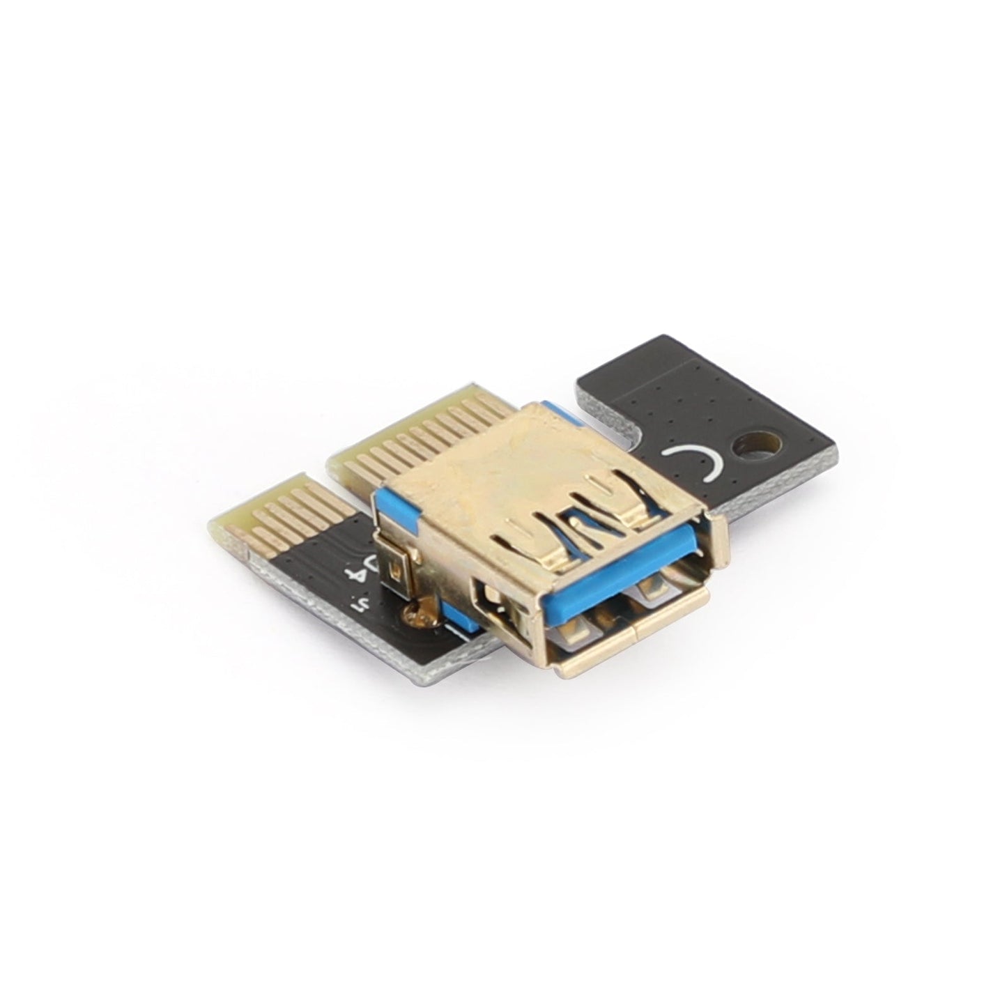 PCI-E 1x to 16x Powered USB3.0 GPU Riser Extender Adapter Card VER 009S Blue