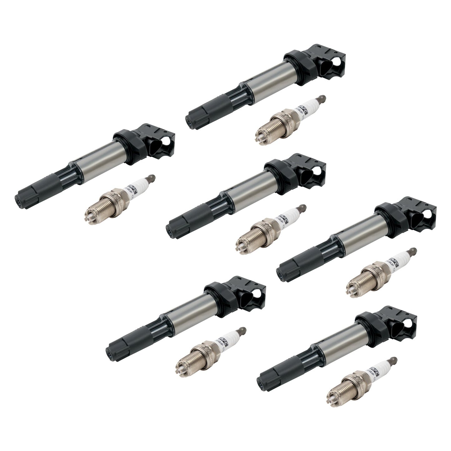 BMW 325 335 525 530i X5 Z4 2.5L 3.0L 6x Ignition Coil+Spark Plug UF515 UF522