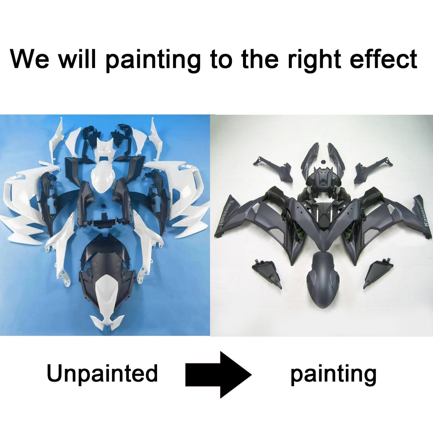 2020-2024 Kawasaki ER-6F Ninja650 Injection Fairing Kit Bodywork ABS #101