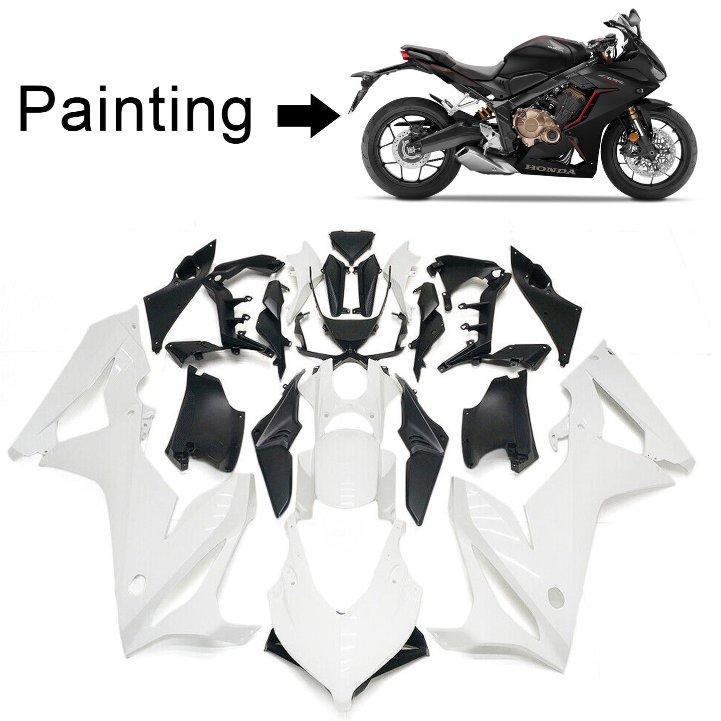 2019-2020 Honda CBR650R Amotopart Injection Fairing Kit Bodywork Plastic ABS #106