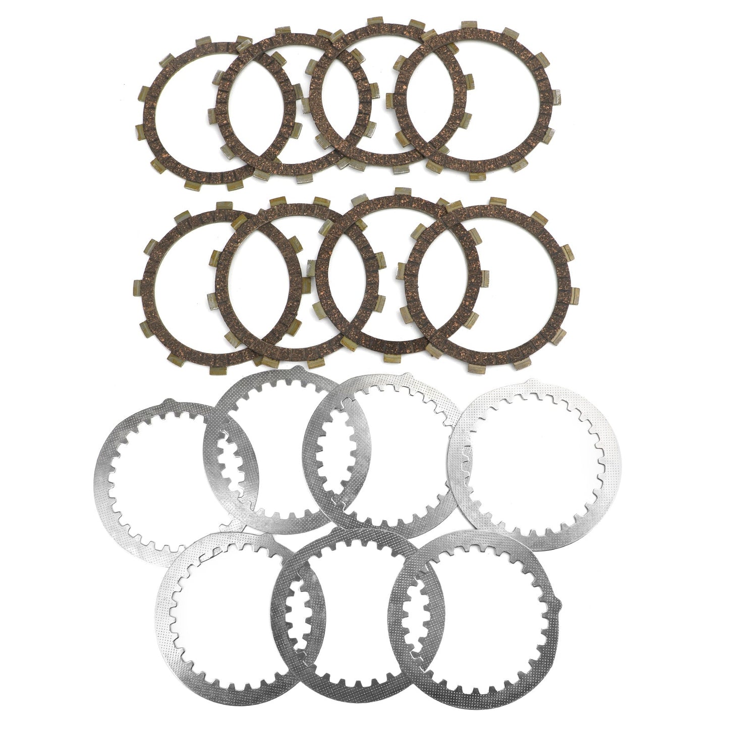Clutch Plate Kit - Friction & Steel Plates For Yamaha XJ600 XS500B/C/D/E FZ600 YX600 Radian
