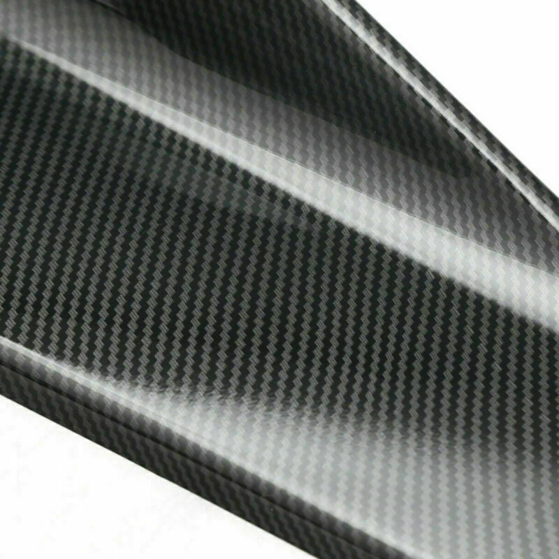 2pcs 35cm Skirt Spoiler Rear Lip Extension Rocker Splitters Winglet Wings Carbon