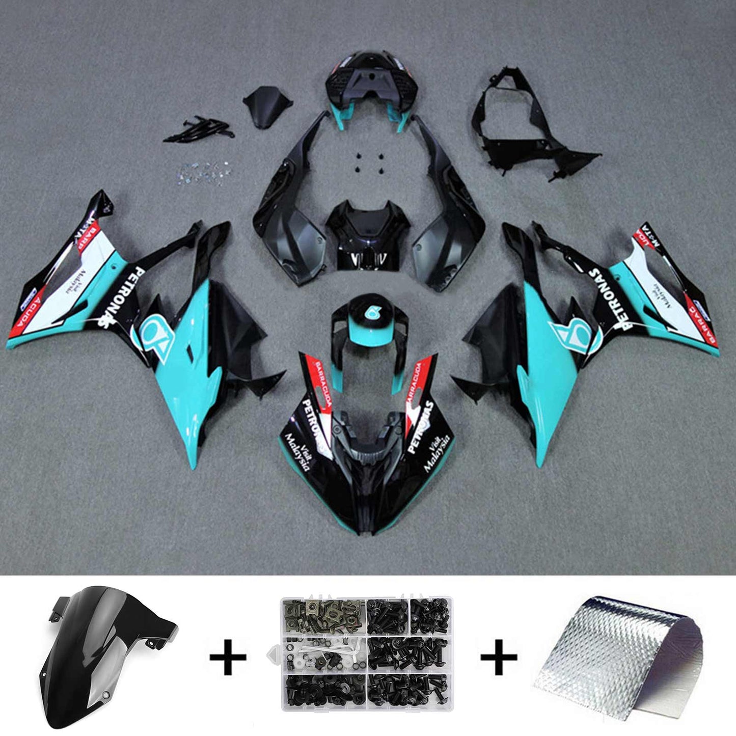 2019-2022 BMW S1000RR Amotopart Injection Fairing Kit Bodywork Plastic ABS #120