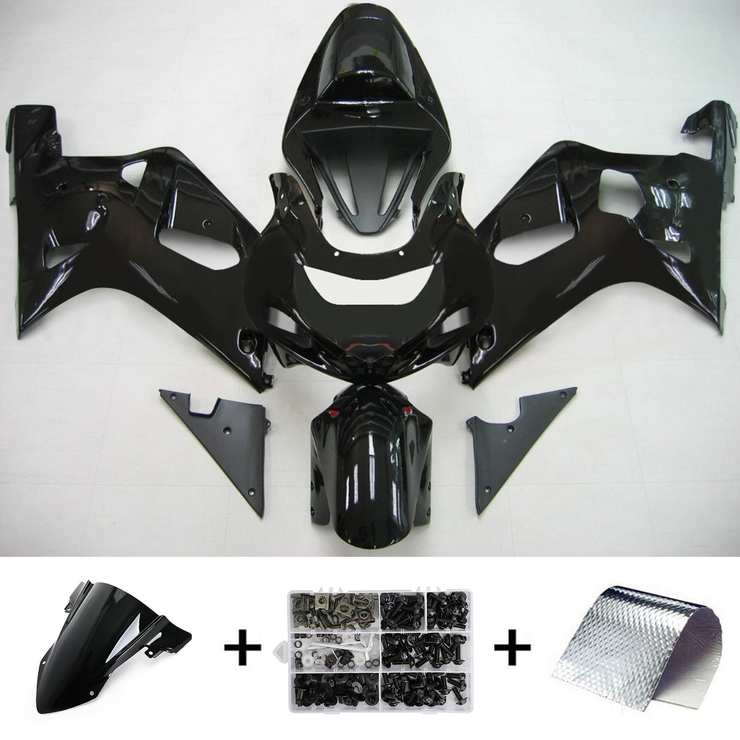 2001-2003 Suzuki GSXR750 K1 Amotopart Injection Fairing Kit Bodywork Plastic ABS #114