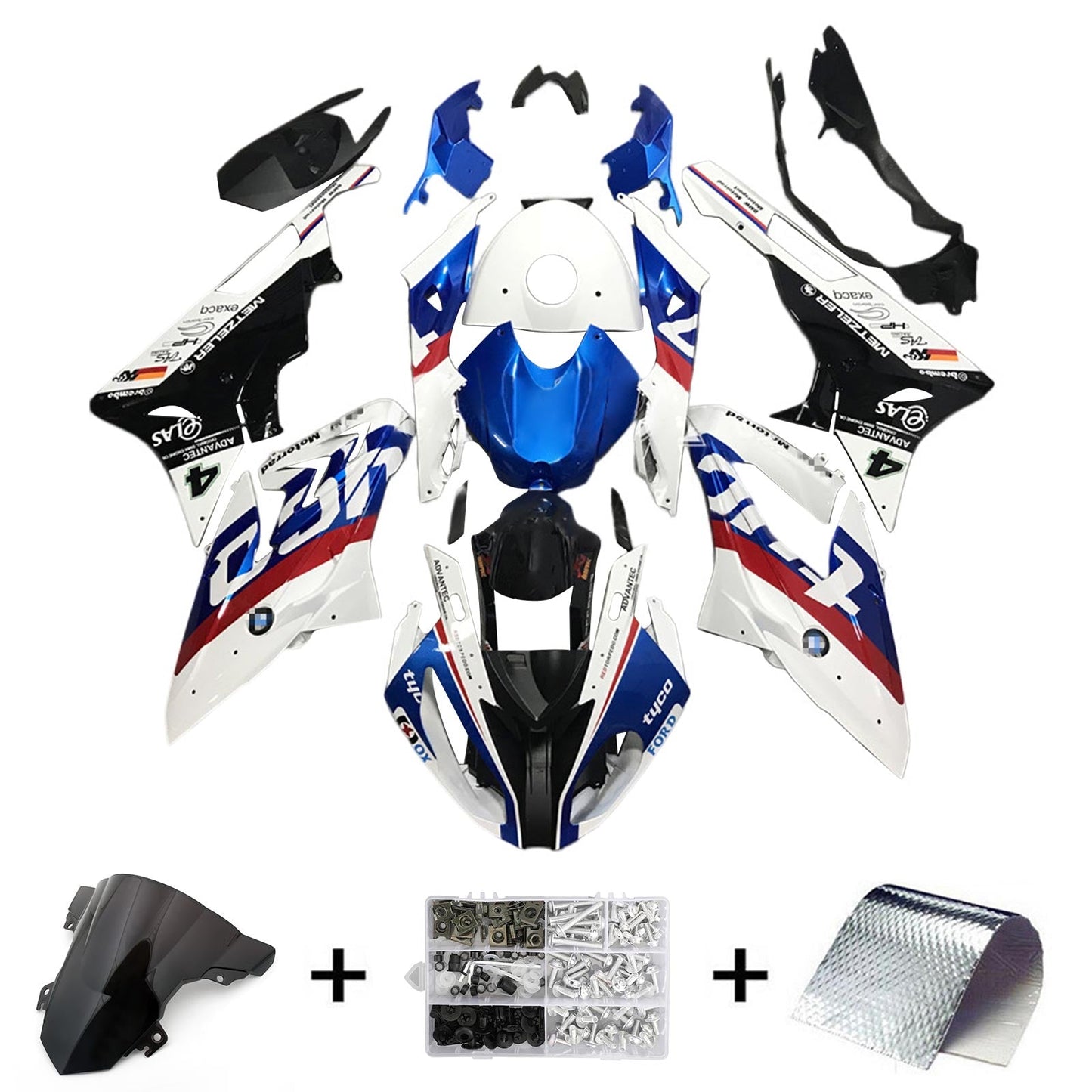 2015-2016 BMW S1000RR Fairing Kit Bodywork Plastic ABS