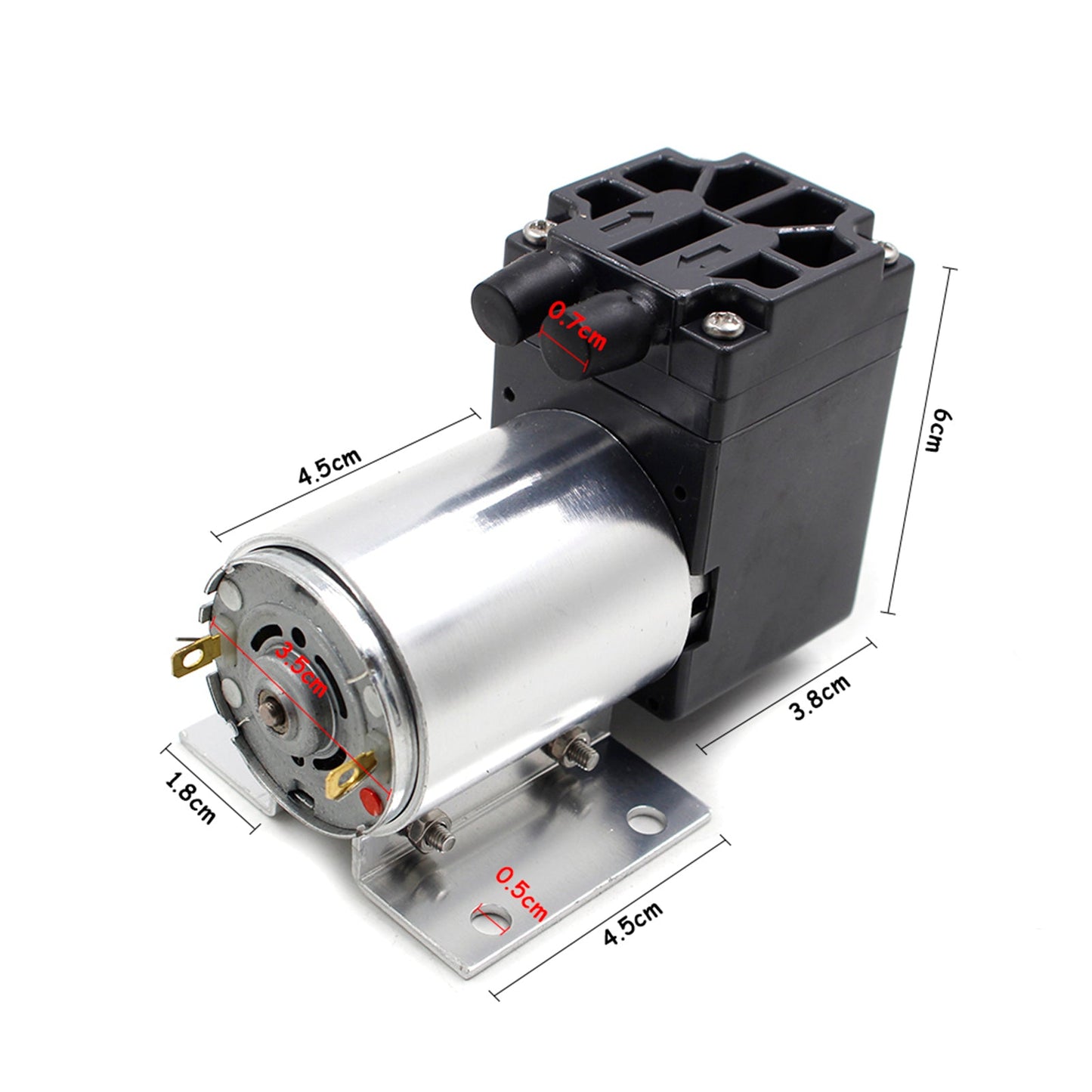 DC12V Mini Vacuum Pump Negative Pressure Suction Pump 5L/min 65kpa With Holder