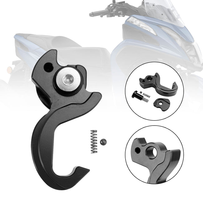 Holder Helmet Hooks Bracket Black For Yamaha Tricity 125 2014-2021 155 2016-2023