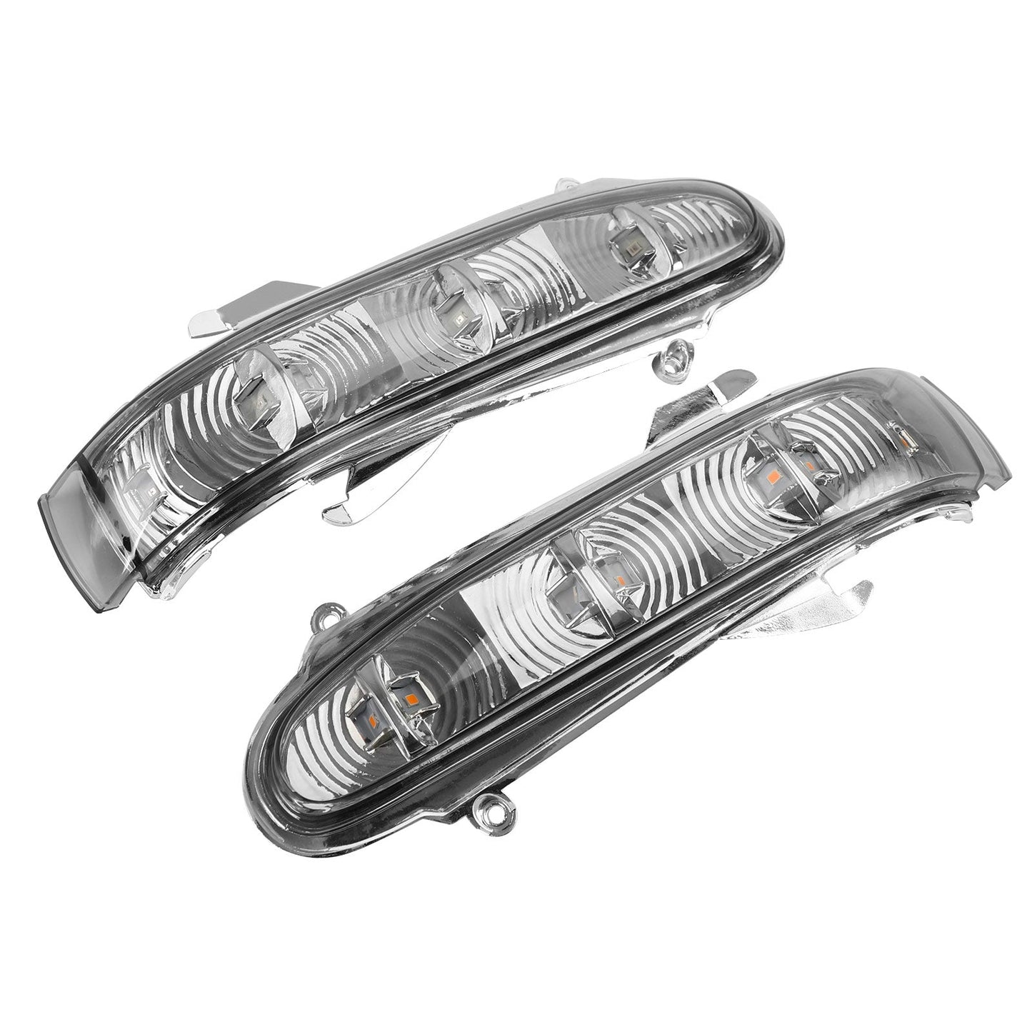 Pair Side Mirror LED Turn Signal Light For Benz S W220 CL W215 1999-2003 Gray