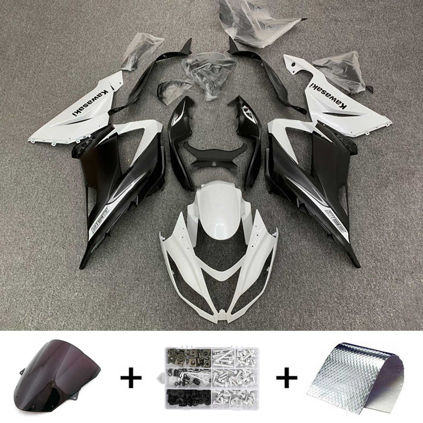 2013-2018 Kawasaki ZX6R 636 Injection Fairing Kit Bodywork Plastic ABS#126