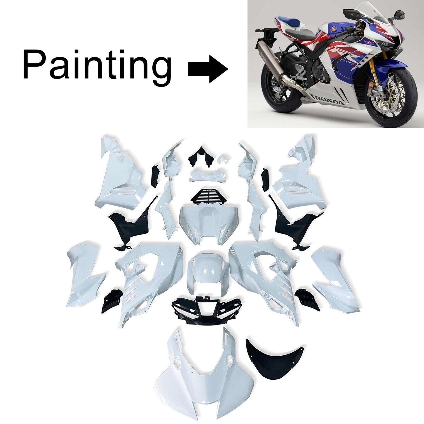2020-2022 Honda CBR1000RR-R Amotopart Injection Fairing Kit Bodywork Plastic ABS #105