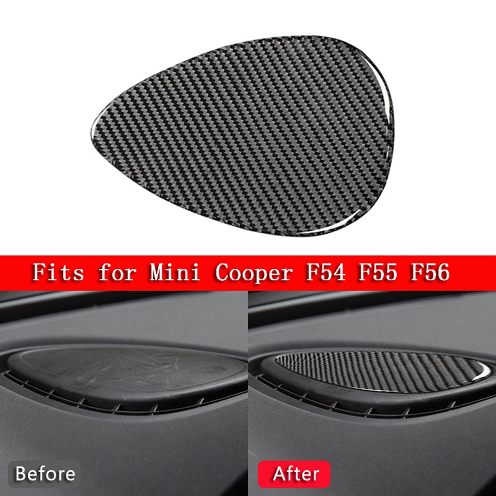Carbon Fiber Console Air Condition Outlet Cover Trim Fit For Mini Cooper F54 F55 F56