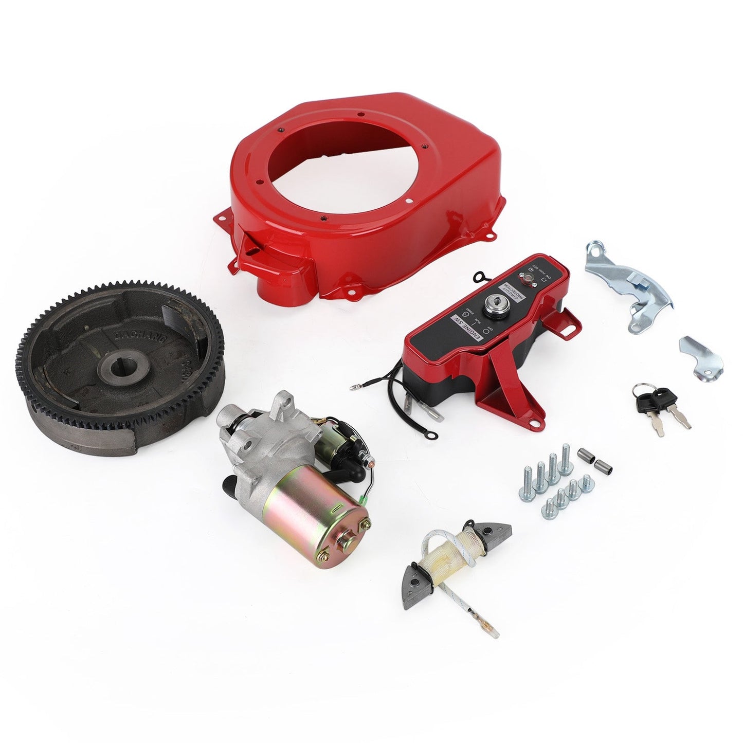 Honda GX160 GX200 5.5HP 6.5HP Engine Flywheel Switch kit Electric Start Conversion Kit