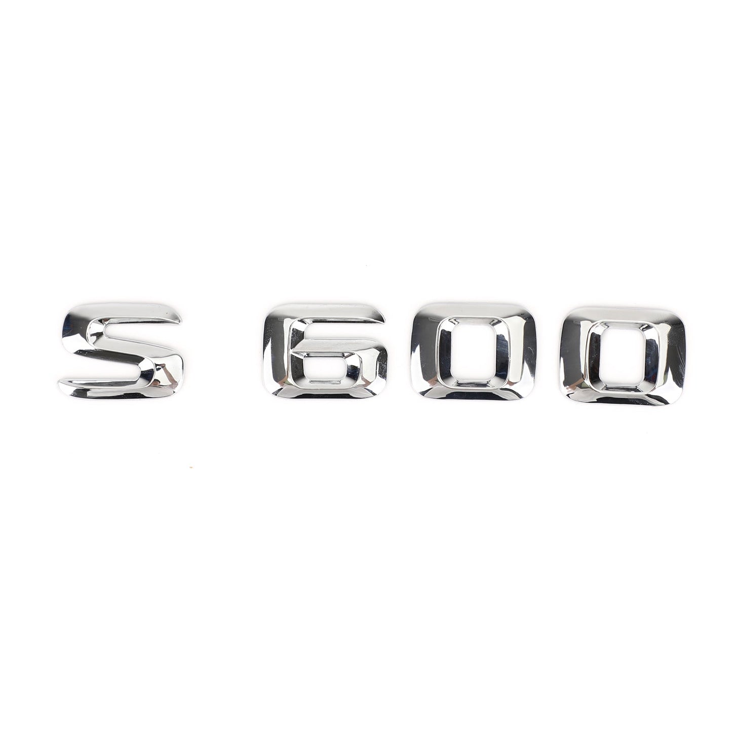 Rear Trunk Emblem Badge Nameplate Decal Letters Numbers Fit Mercedes S600 Chrome
