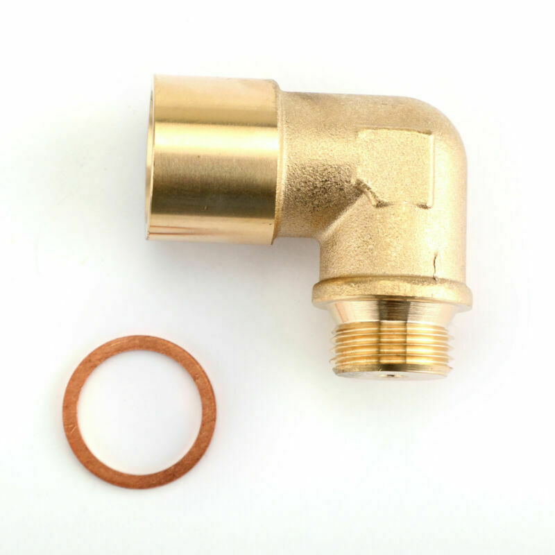 1PC M18X1.5 02 Bung Extension O2 Oxygen Sensor Angled Extender Spacer 90 Degree