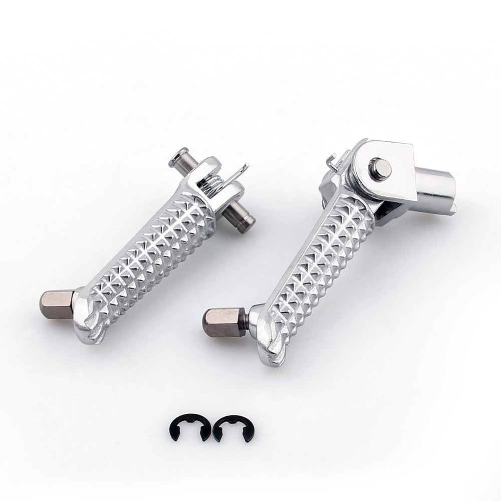 Front + Rear Foot Pegs Footrest Bracket Fit for Yamaha YZF R1 YZF-R1 2007 2008