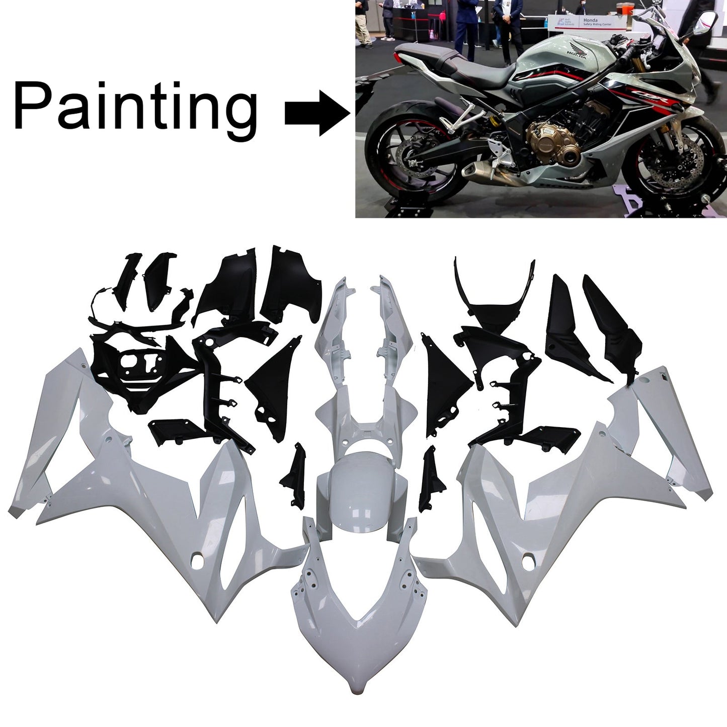 2021-2023 Honda CBR650R Amotopart Injection Fairing Kit Bodywork Plastic ABS #101