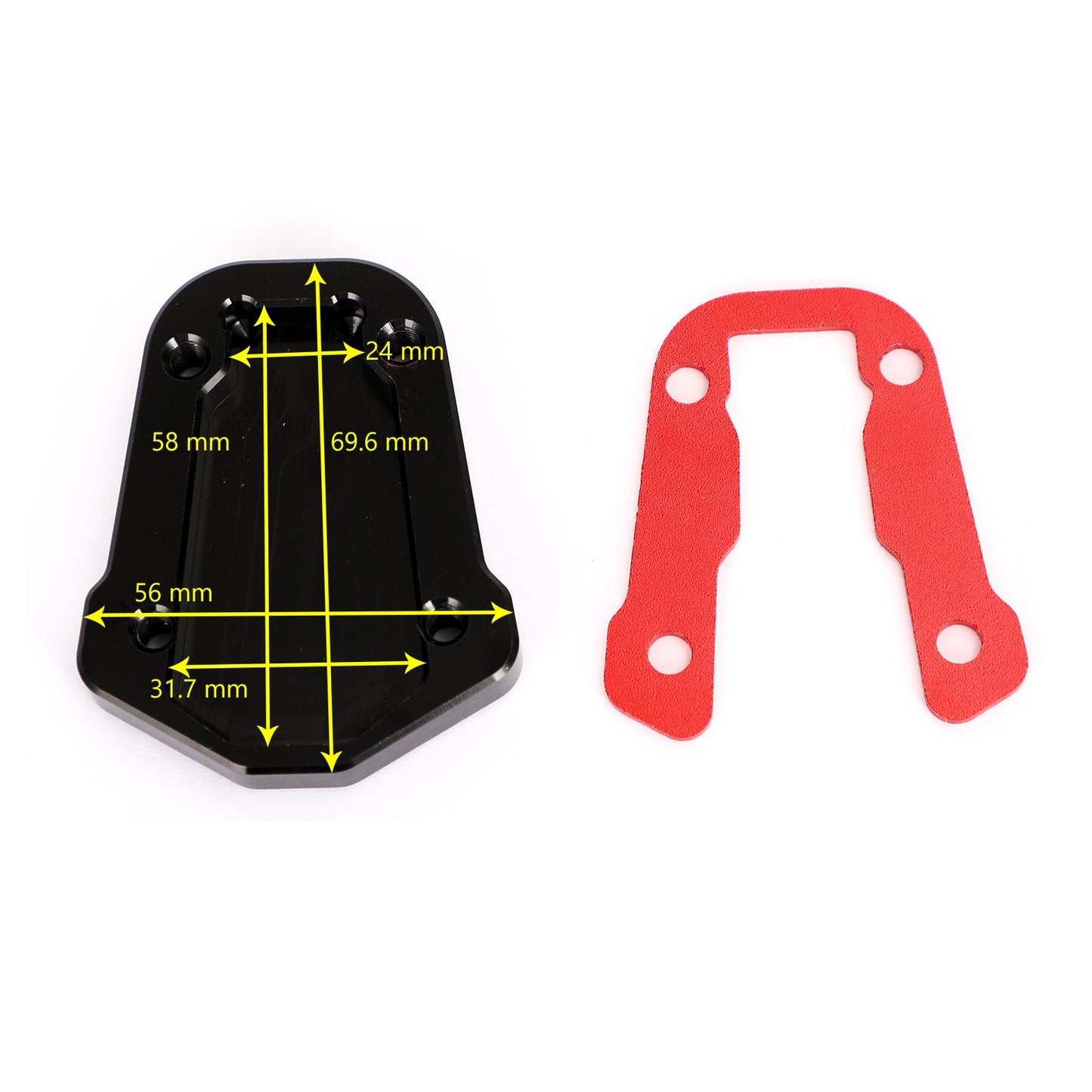 Kickstand Enlarge Plate Pad fit for HONDA CRF300L CRF300 Rally 2021-2022