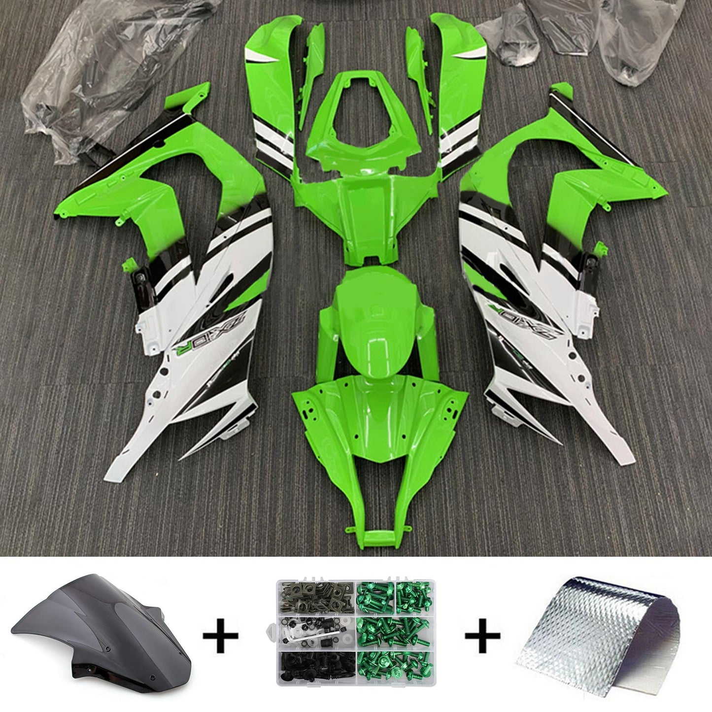 2011-2015 Kawasaki ZX10R Fairing Kit Bodywork Plastic ABS