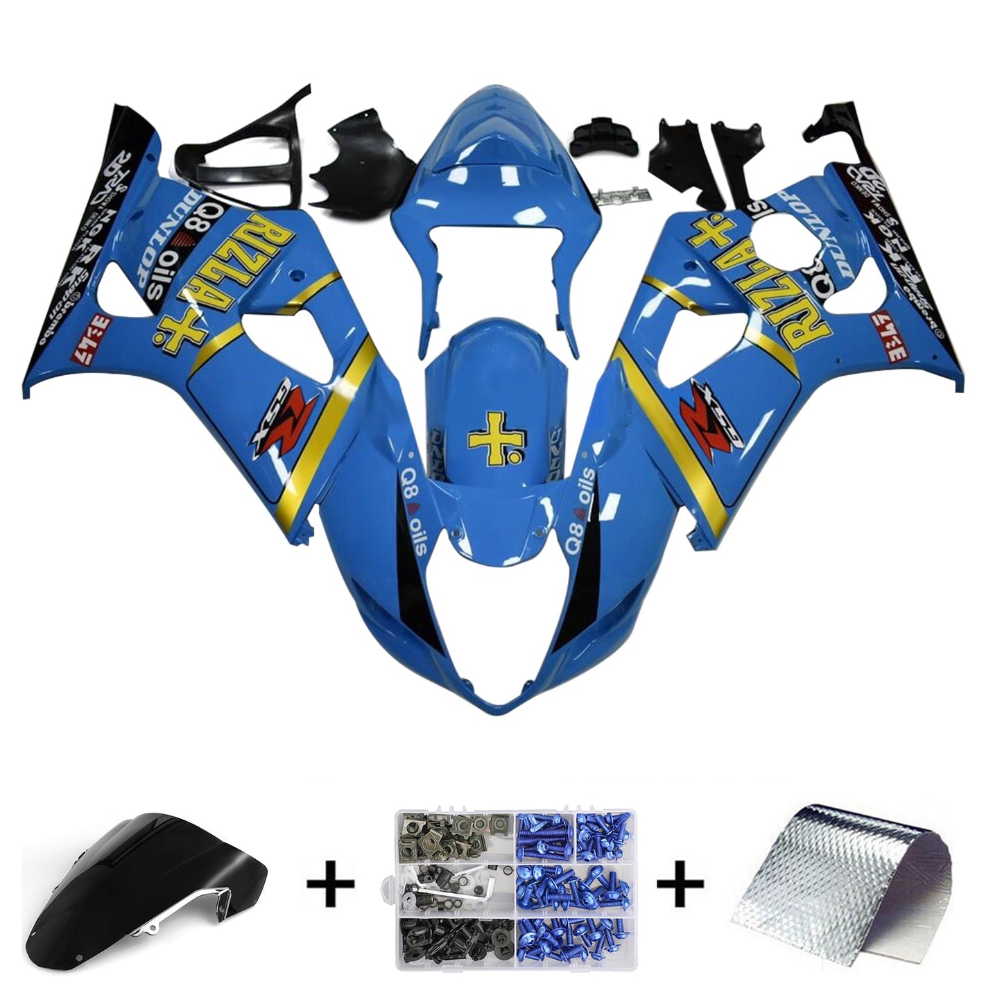 Injection Fairing Kit Bodywork Plastic ABS For Suzuki GSXR1000 2003-2004 K3