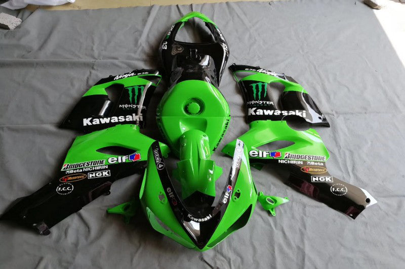2009-2012 Kawasaki ZX6R 636 Injection Fairing Kit Bodywork Plastic ABS #131