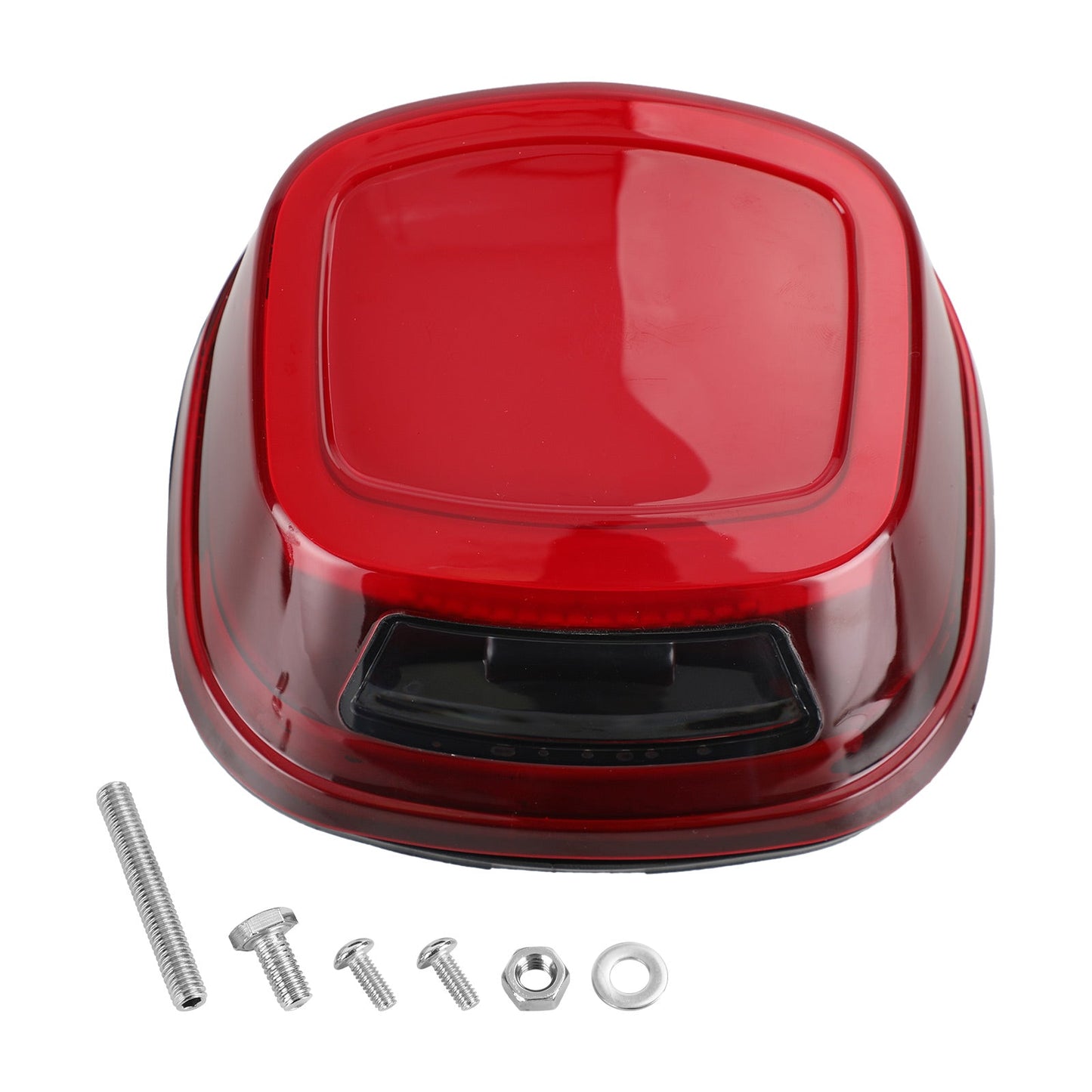 LED Tail Lights License Plate Light For Touring Softail Dyna Sportster 99-Up Gray