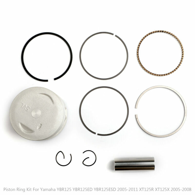 For 54.25mm Kit +0.25mm UK YBR125 Size Bore Piston YBR 125 Yamaha Ring