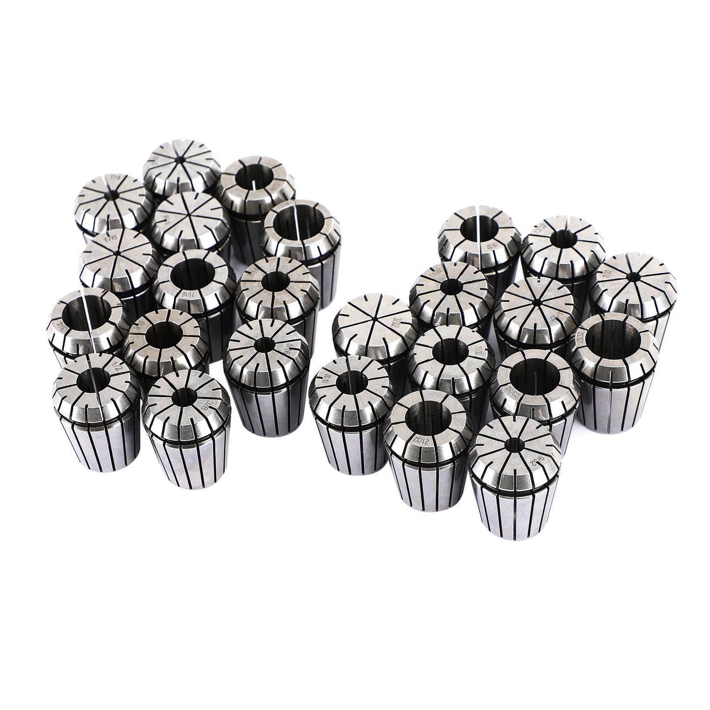 25Pcs ER32 Spring Collet Set For CNC Milling Lathe Tool Engraving Machine Steel