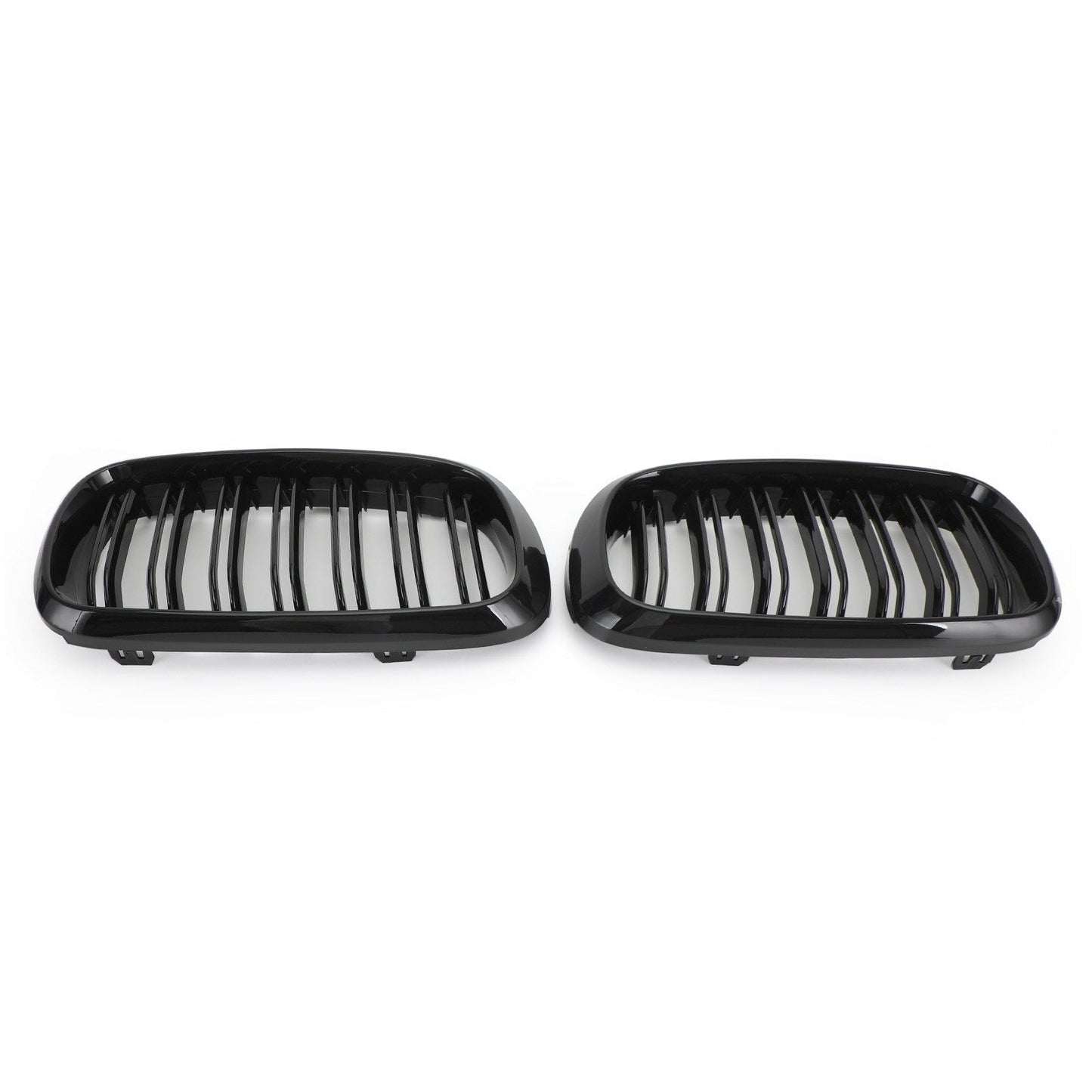 Gloss Black Dual Front Kidney Grille Fit BMW X5M F85 X6M F86 X5 F15 X6 F16 13-18
