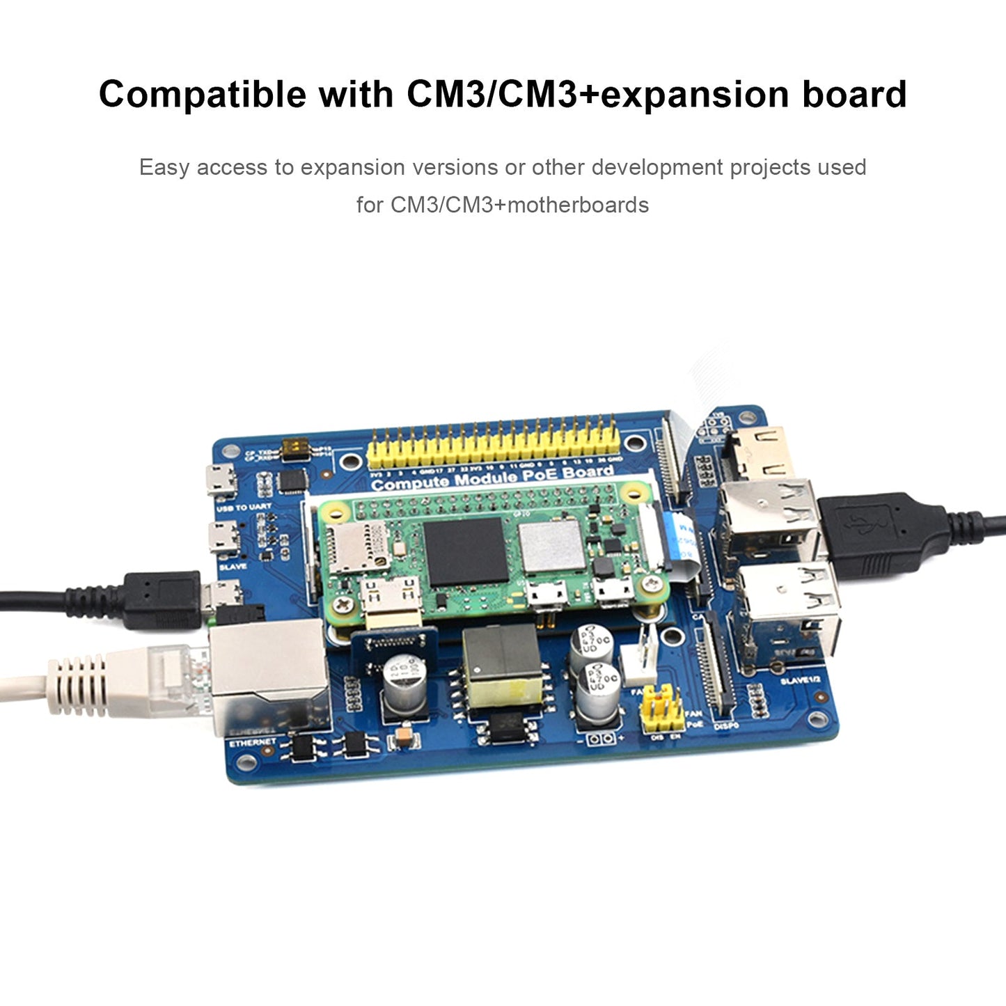 2W to CM3 Expansion Board Raspberry Pi CM3 Core Board Alternative Adapter Board