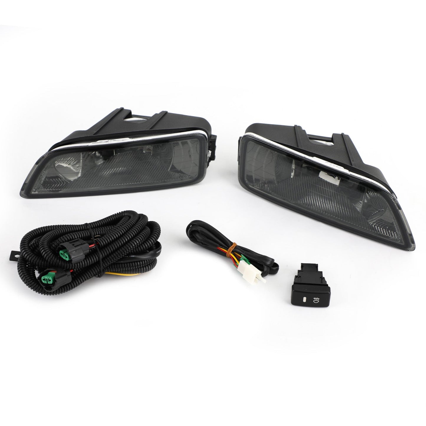 Black Lens Fog Lights + Switch For 2003-2007 Honda Accord / 2004-2008 Acura TL