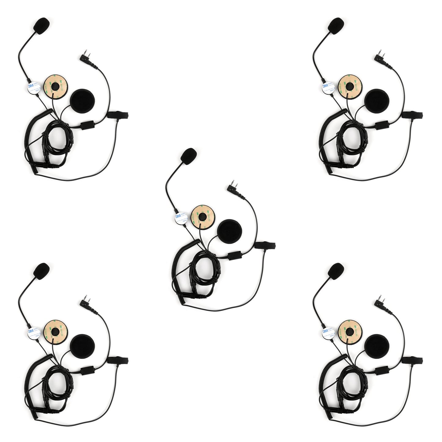 1x Helmet Tactical Motorcycle Headset PTT For Kenwood BaoFeng UV5R 2-Way Radio