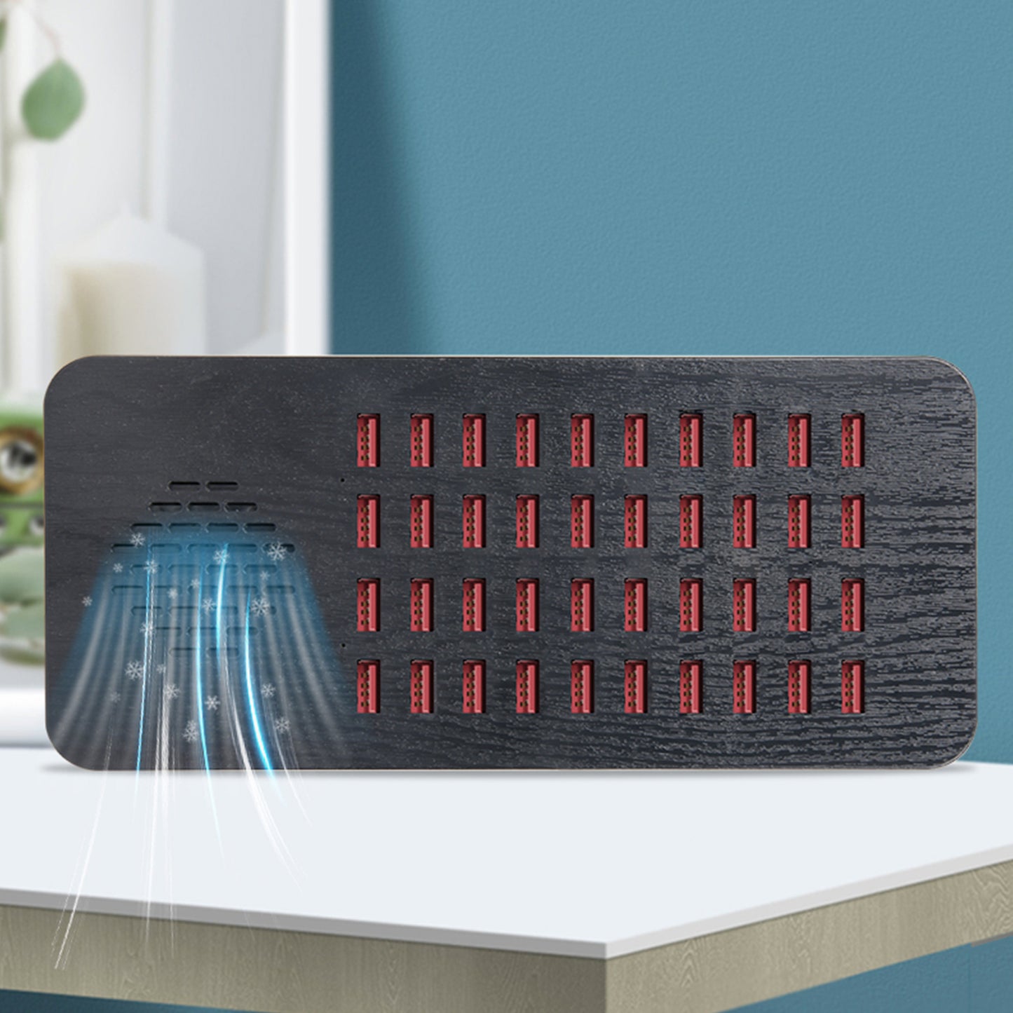 200W 40 Port USB Charging Station Cell Phone Charger for iphone Samsung UK Plug