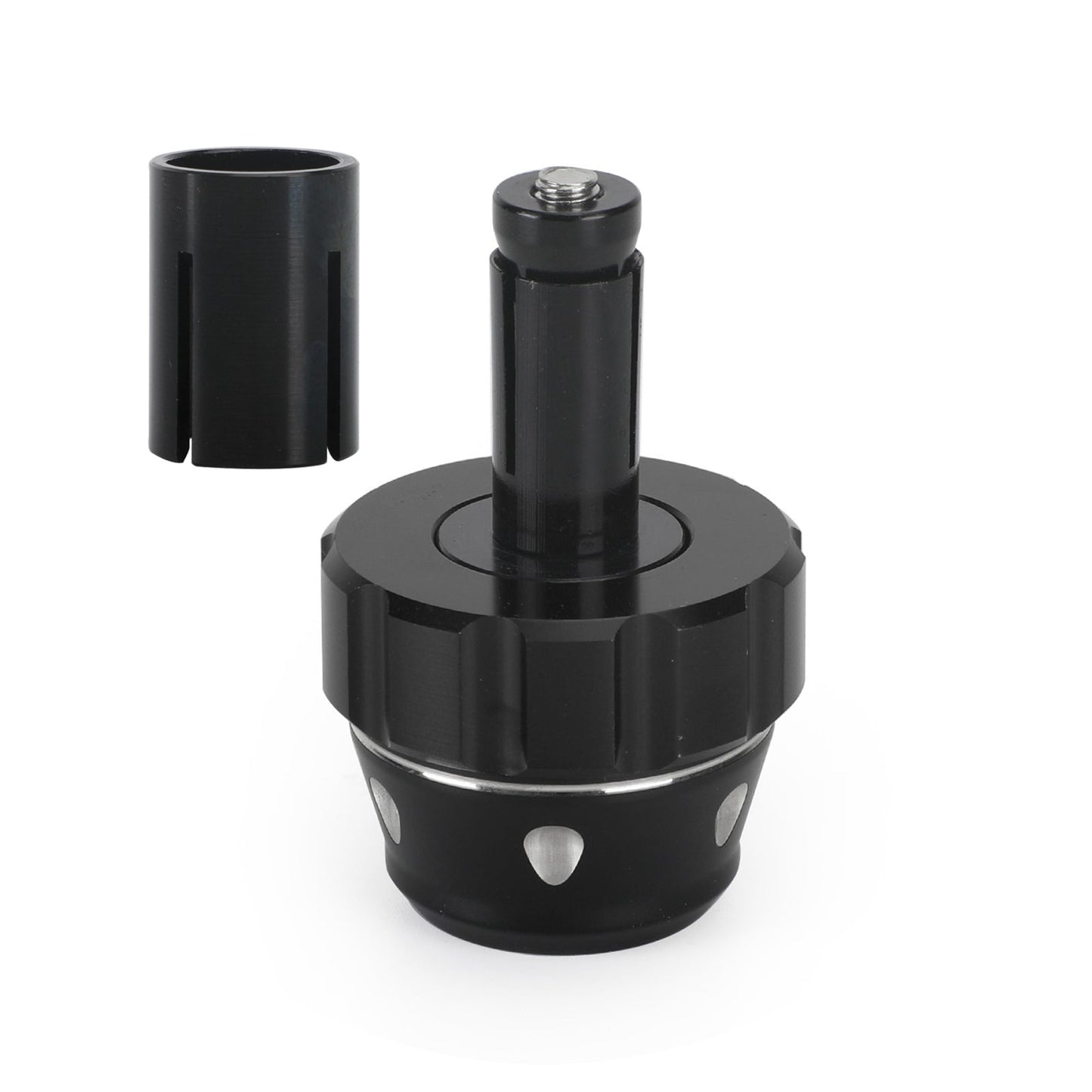 Universal Motorcycle 22mm 7/8" CNC Black Bar End Weight Plugs Sliders 465grams