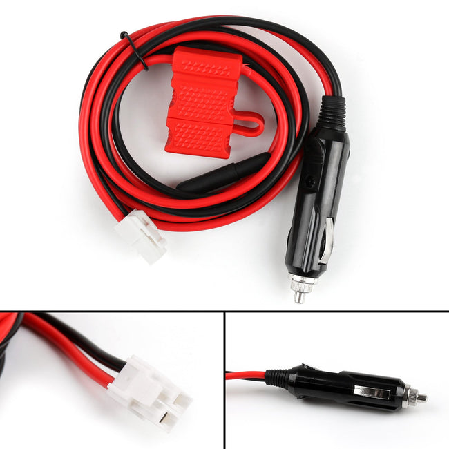1Pcs 12V DC Power Cable Cord Cigarette Lighter For Hytera MD780 MD650 Radio 1.5m