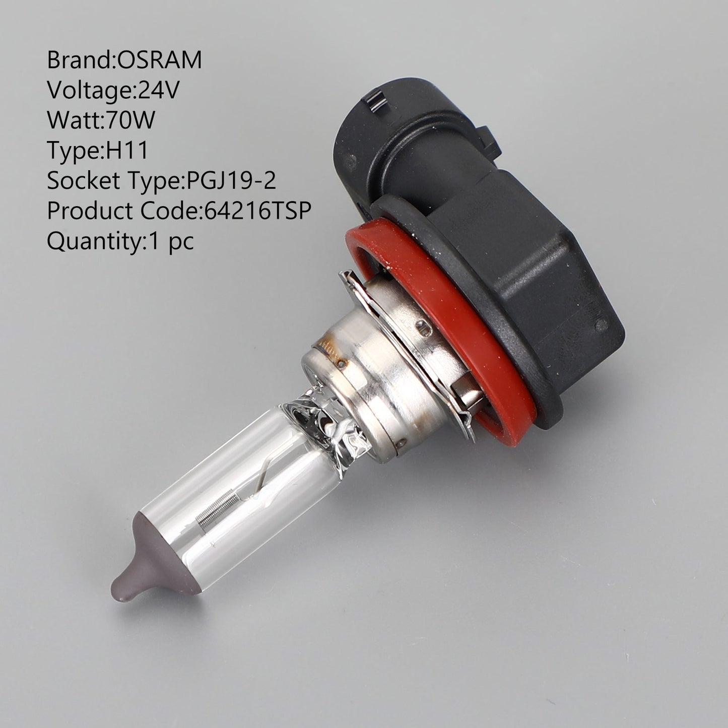 H3 64156TSP-HCB For OSRAM TRUCKSTAR PRO Headlight PK22s 24V70W +100%